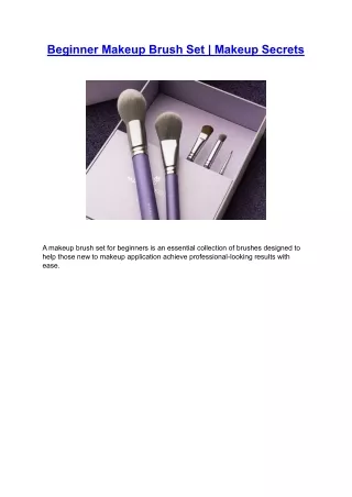 Beginner Makeup Brush Set | Makeup Secrets