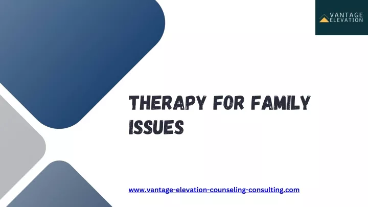 therapy for family issues