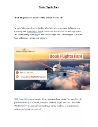 Book Flights Fare