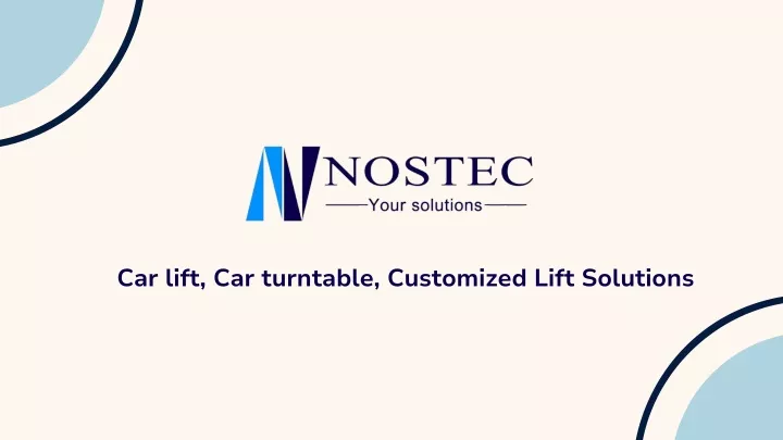 car lift car turntable customized lift solutions