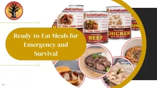 Top Ready-to-Eat Meals for Emergency and Survival