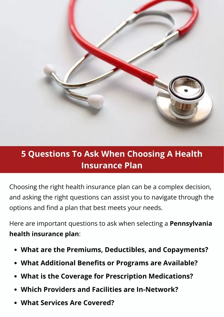 5 questions to ask when choosing a health