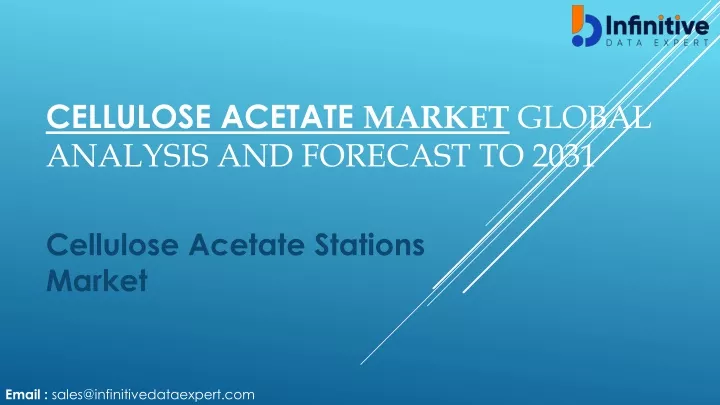 cellulose acetate market global analysis and forecast to 2031