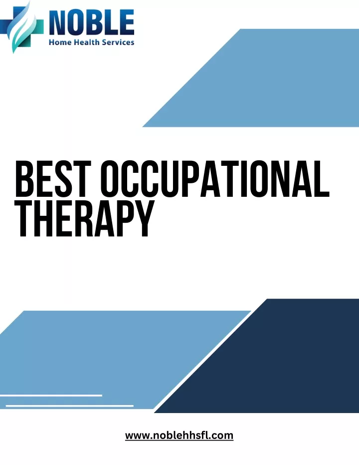 best occupational therapy