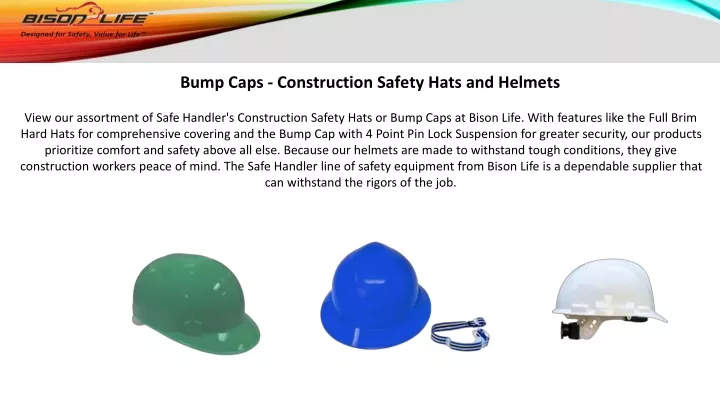 bump caps construction safety hats and helmets