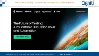 The Future of Testing – A Roundtable Discussion on AI and Automation