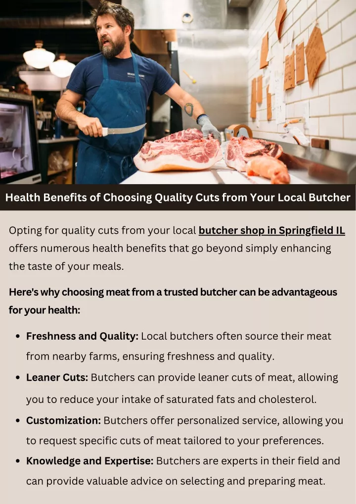 health benefits of choosing quality cuts from