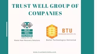 Waste Heat Recovery Boilers - Trust Well Engineers (India) Pvt. Ltd.