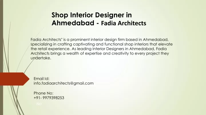 shop interior designer in ahmedabad fadia