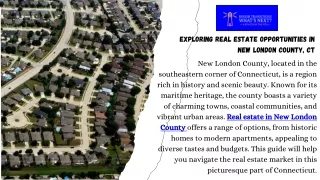 Explore New London County CT Real Estate Options for Your Next Move