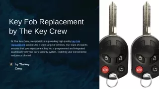 Convenient Mobile Key Fob Replacement