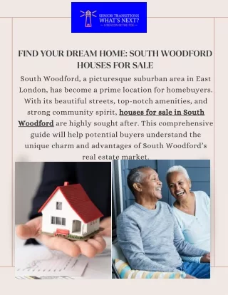 Explore South Woodford Houses for Sale  Senior Transitions What's Next