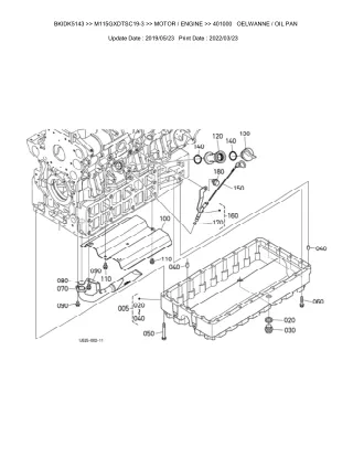 Kubota M115GXDTSC19-3 Tractor Parts Catalogue Manual (Publishing ID BKIDK5143)