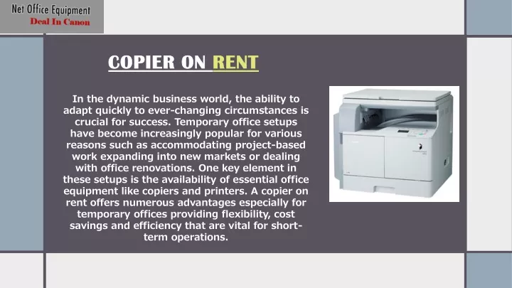 copier on rent