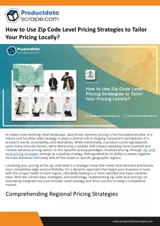 How to Use Zip Code Level Pricing Strategies to Tailor Your Pricing Locally