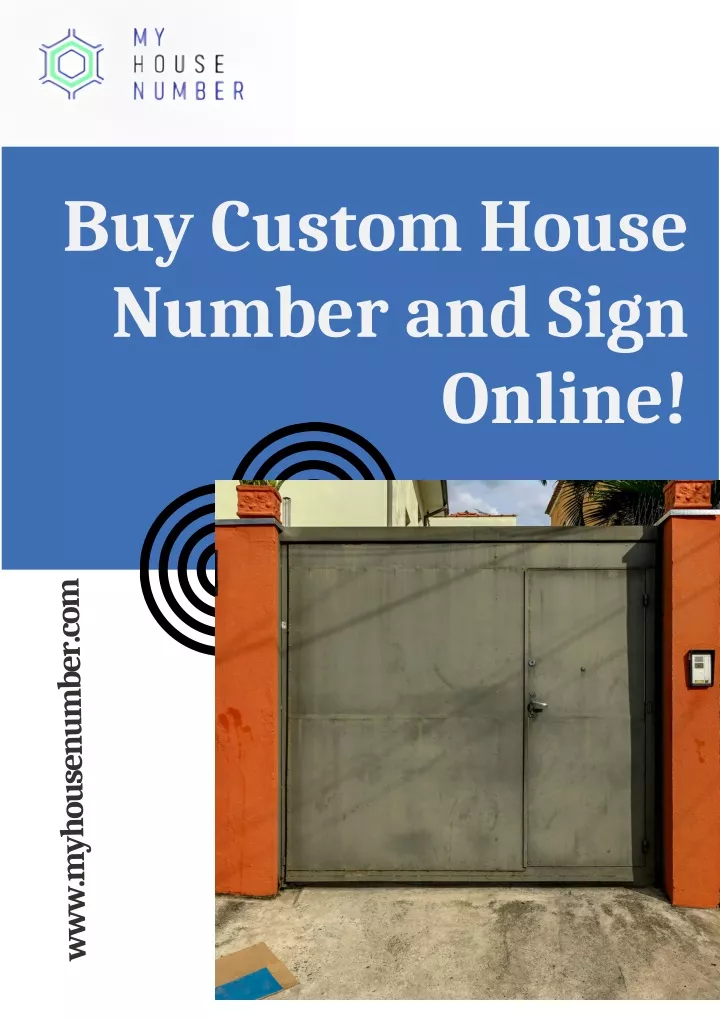 buy custom house number and sign