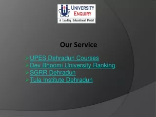 UPES Dehradun Courses