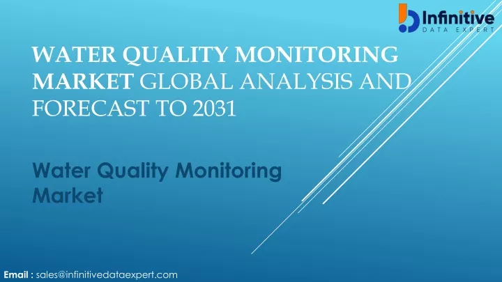 water quality monitoring market global analysis and forecast to 2031