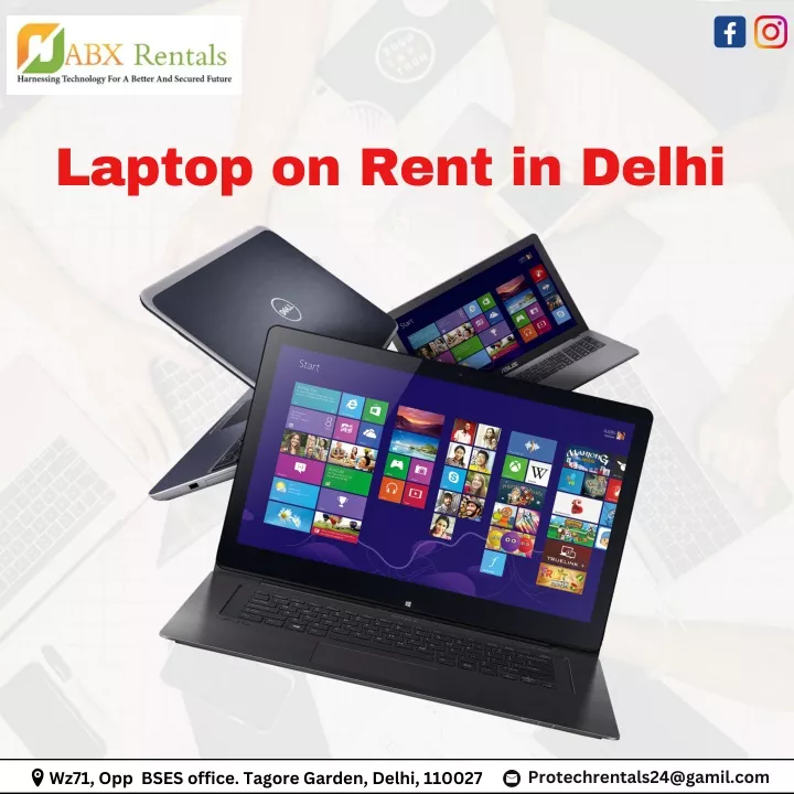 laptop on rent in delhi