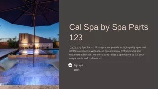 Enhance Your Spa Experience with Reliable Cal Spa Components