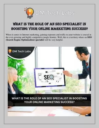 What Is the Role of an SEO Specialist in Boosting Your Online Marketing Success?