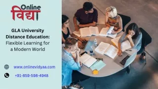 Gla online university | Gla university distance education | Onlinevidyaa