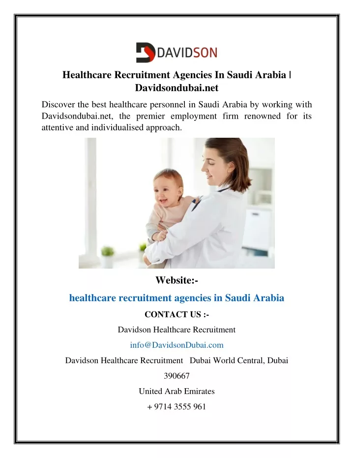 healthcare recruitment agencies in saudi arabia