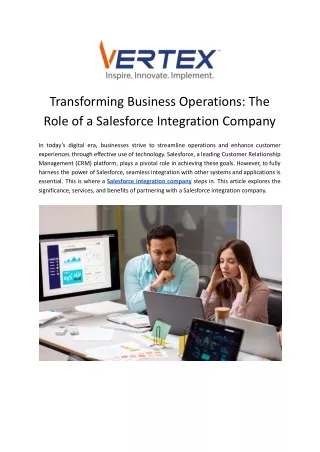 Salesforce Integration Company