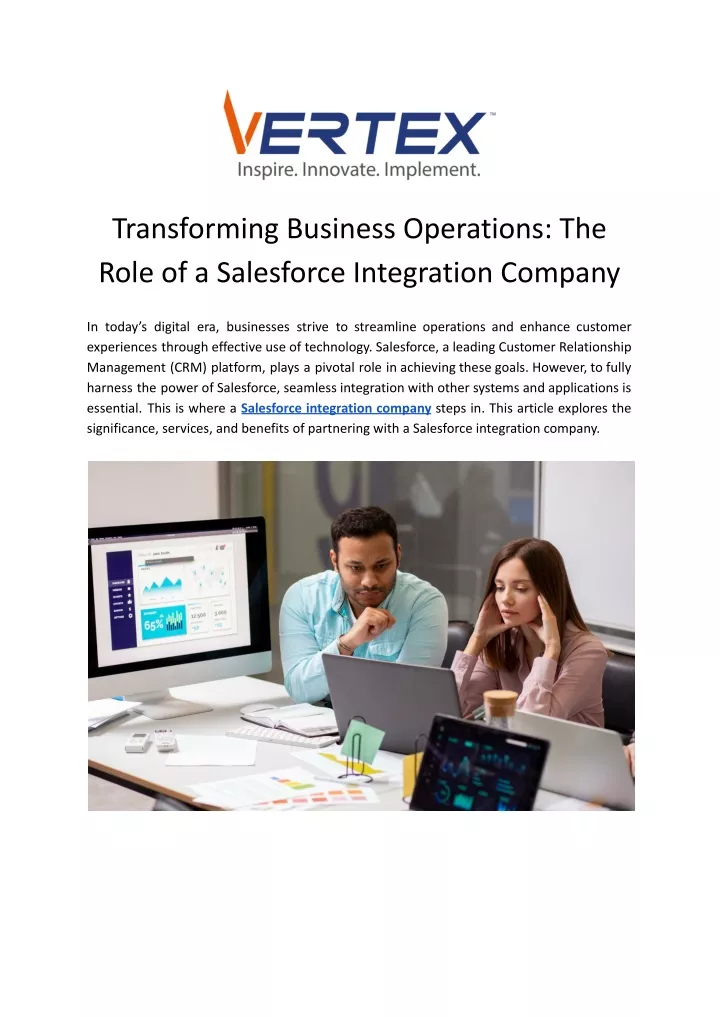 transforming business operations the role