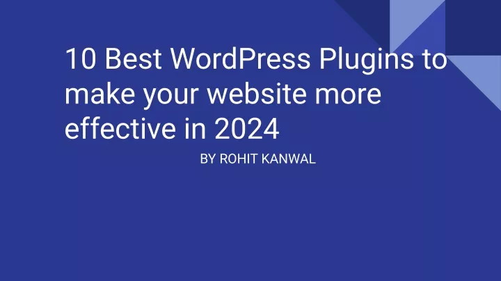 10 best wordpress plugins to make your website