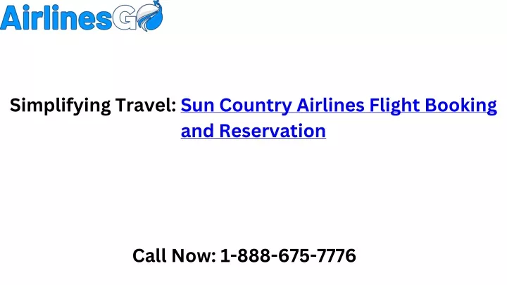 simplifying travel sun country airlines flight