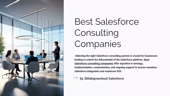 best salesforce consulting companies