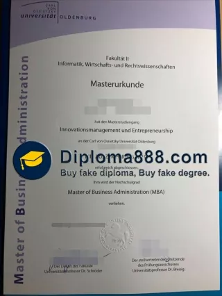 How to order a Carl von Ossietzky Universität Oldenburg degree?