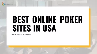 Best Online Poker Sites to Play in USA