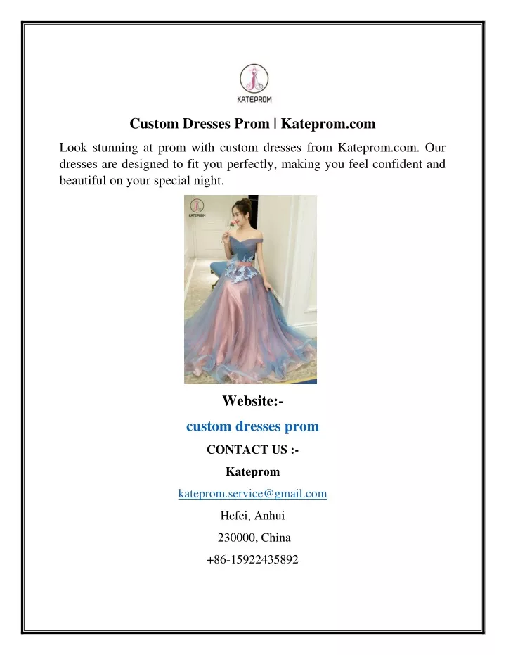 custom dresses prom kateprom com