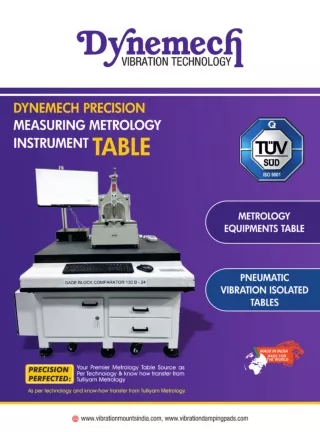 Dynemech Precision Metrology Anti Vibration Table