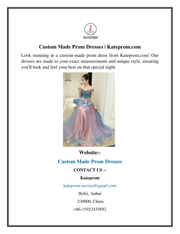 custom made prom dresses kateprom com