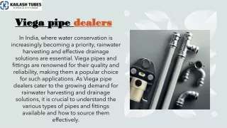 Viega Pipe Dealers: A Comprehensive Guide to Rainwater Harvesting and Drainage S