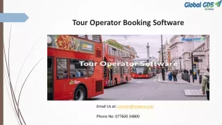 Tour Operator Booking Software