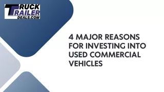4 major reasons for investing into used