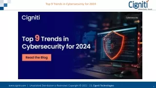 Top 9 Trends in Cybersecurity for 2024