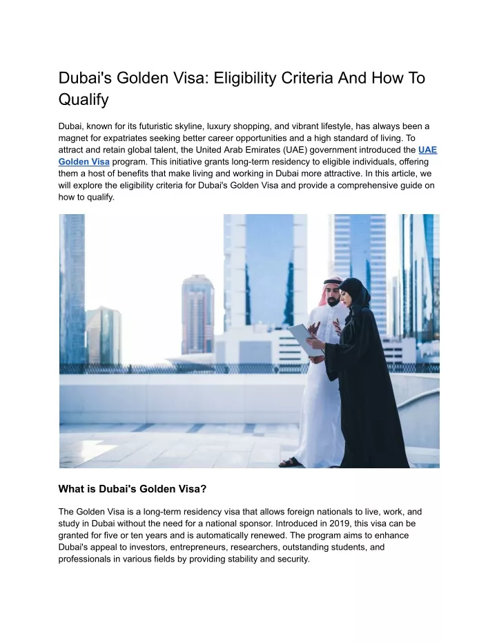 dubai s golden visa eligibility criteria