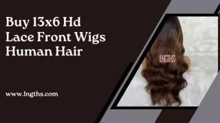 Buy 13x6 Hd Lace Front Wigs Human Hair