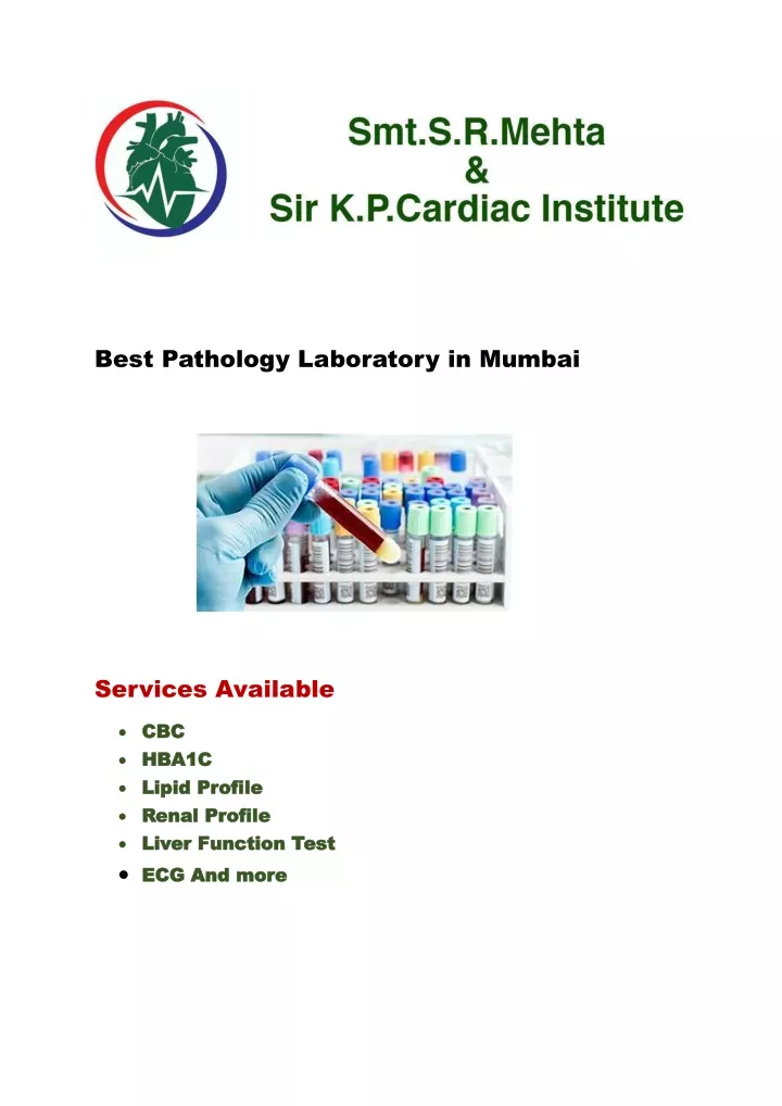 best pathology laboratory in mumbai