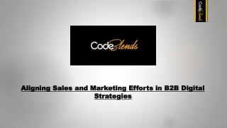 aligning sales and marketing efforts