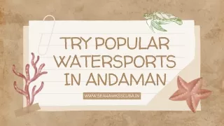 Book Popular Watersports in The Andaman Islands | Seahawks Scuba