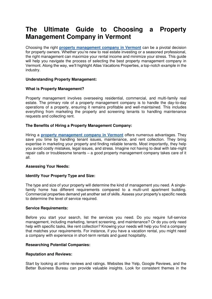 PPT - The Ultimate Guide to Choosing a Property Management Company in ...