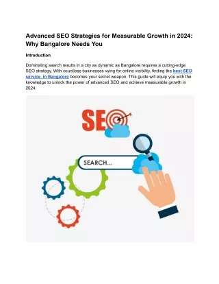 advanced seo strategies for measurable growth