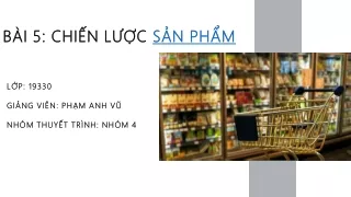 chiến lược sản phẩm