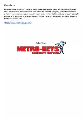 Metro Keys